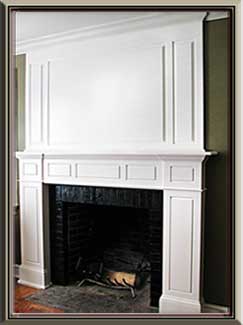 White Painted Mantle Fireplace Surround